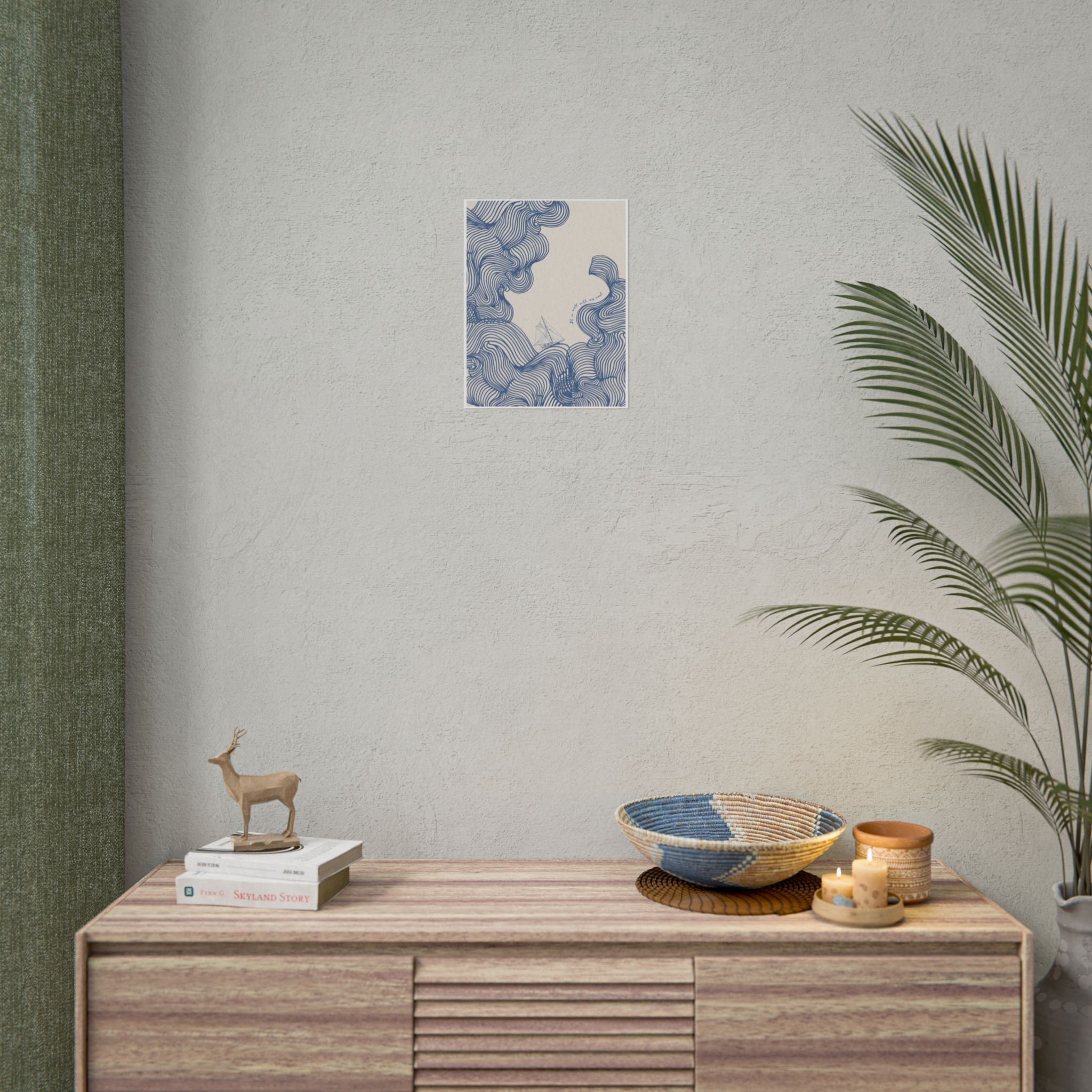 It Is Well With My Soul Waves Poster | Rolled Poster, Inspirational Poster