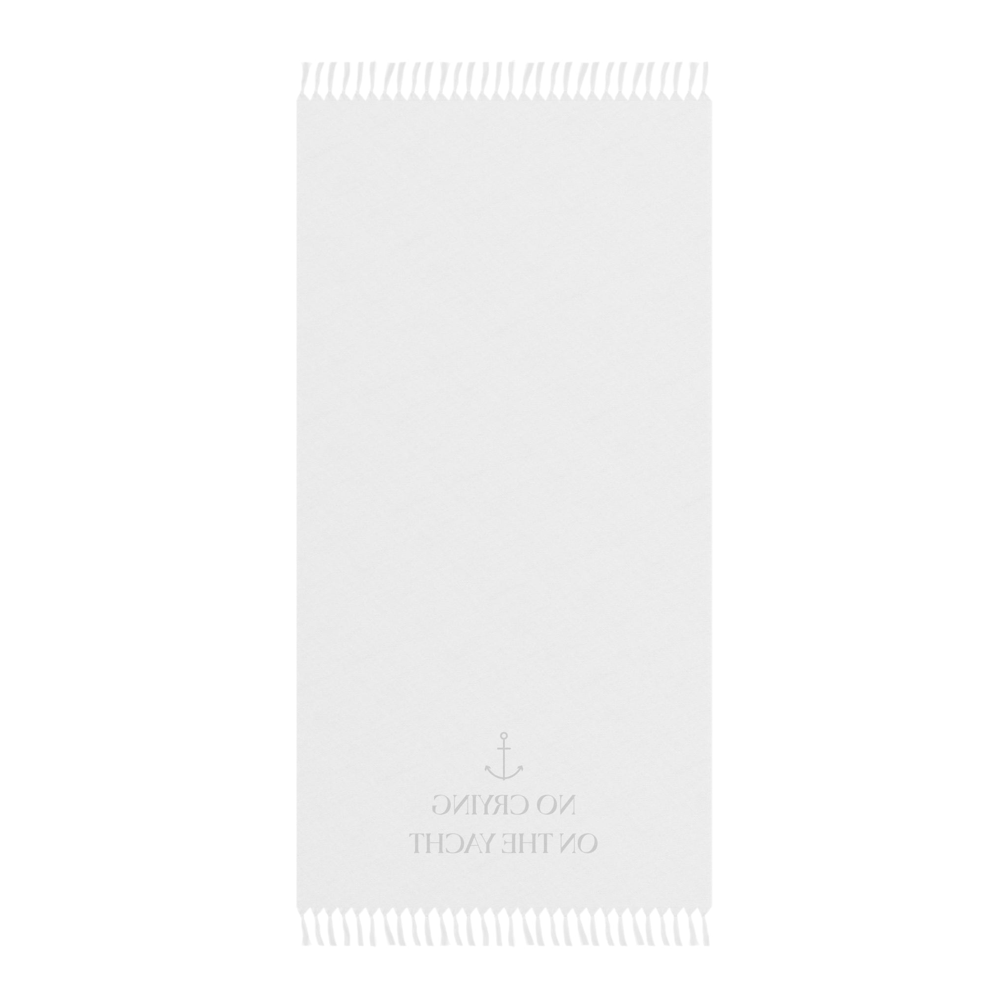 No Crying on the Yacht Beach Towel