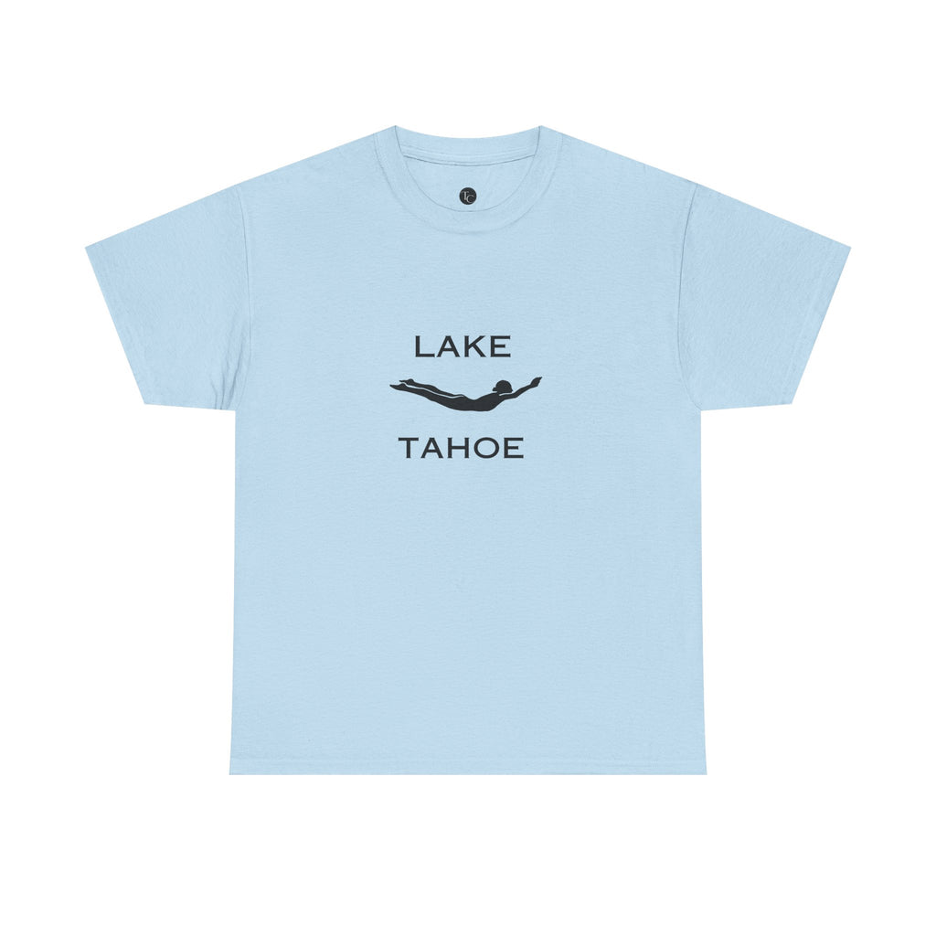 Lake Tahoe diver T-Shirt | Minimal lake silhouette, outdoor vacation tee