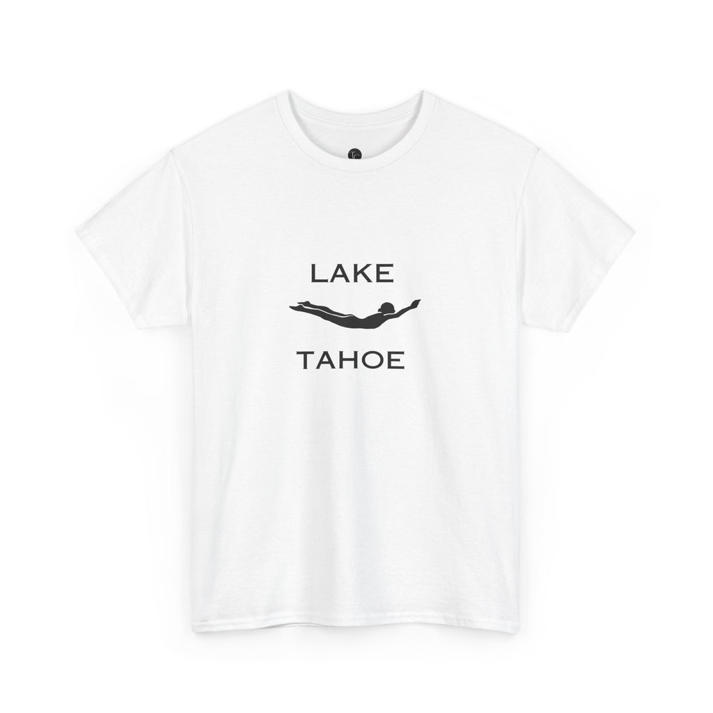 Lake Tahoe diver T-Shirt | Minimal lake silhouette, outdoor vacation tee